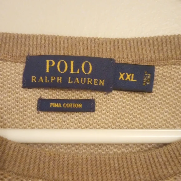 Polo Ralph Lauren men's long sleeve pullover pima cotton sweater - Picture 6 of 6